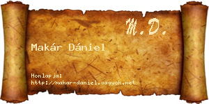 Makár Dániel névjegykártya