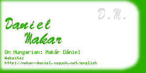 daniel makar business card