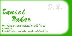 daniel makar business card